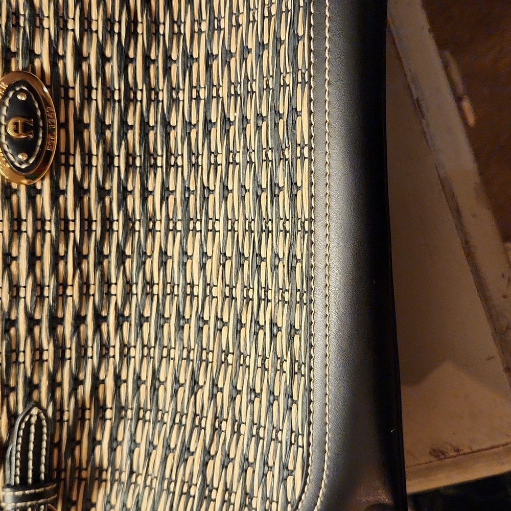 Etienne Aigner straw and leather handbag - Picture 8 of 13